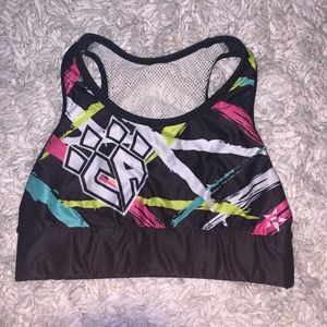 2 Piece cheer athletics colorful practice wear